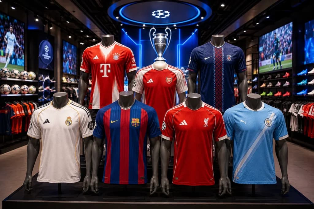 Camisas da Liga dos Campeões 2026/27 que todo torcedor deve ter